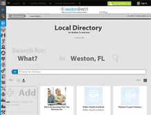 Tablet Screenshot of directory.westondirect.info